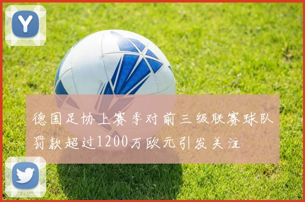 德国足协上赛季对前三级联赛球队罚款超过1200万欧元引发关注